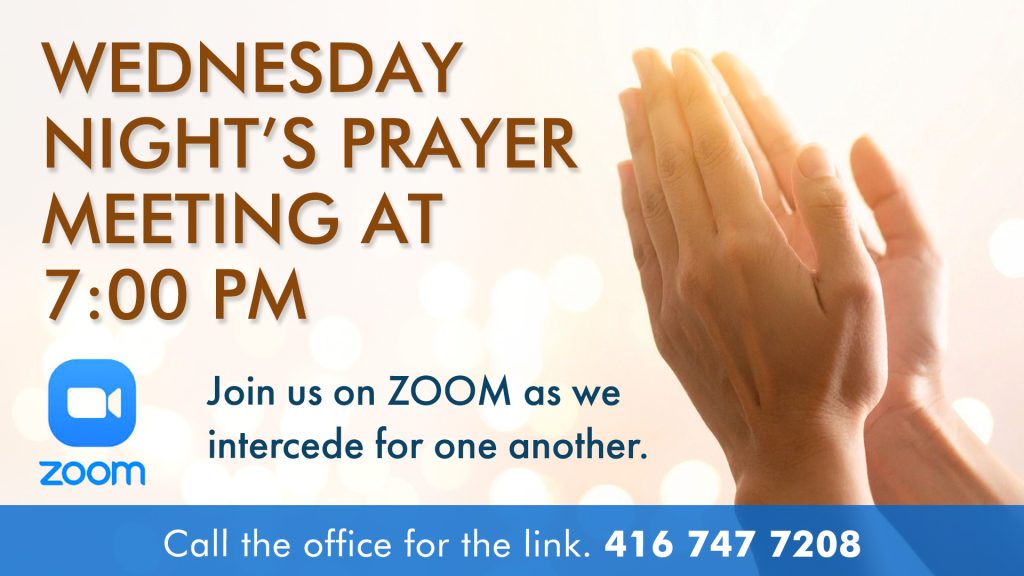 Wednesday Night’s Prayer Meeting