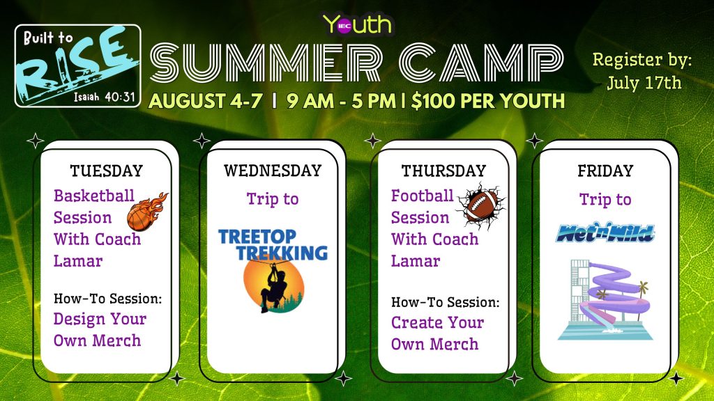 Youth Summer Camp – August 4–7